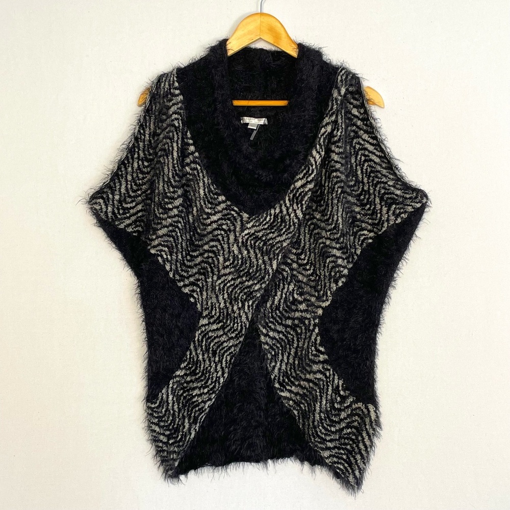 ALBERTO MAKALI Women’s Size Large Topper Cocoon Wrap Shawl Collar Sweater